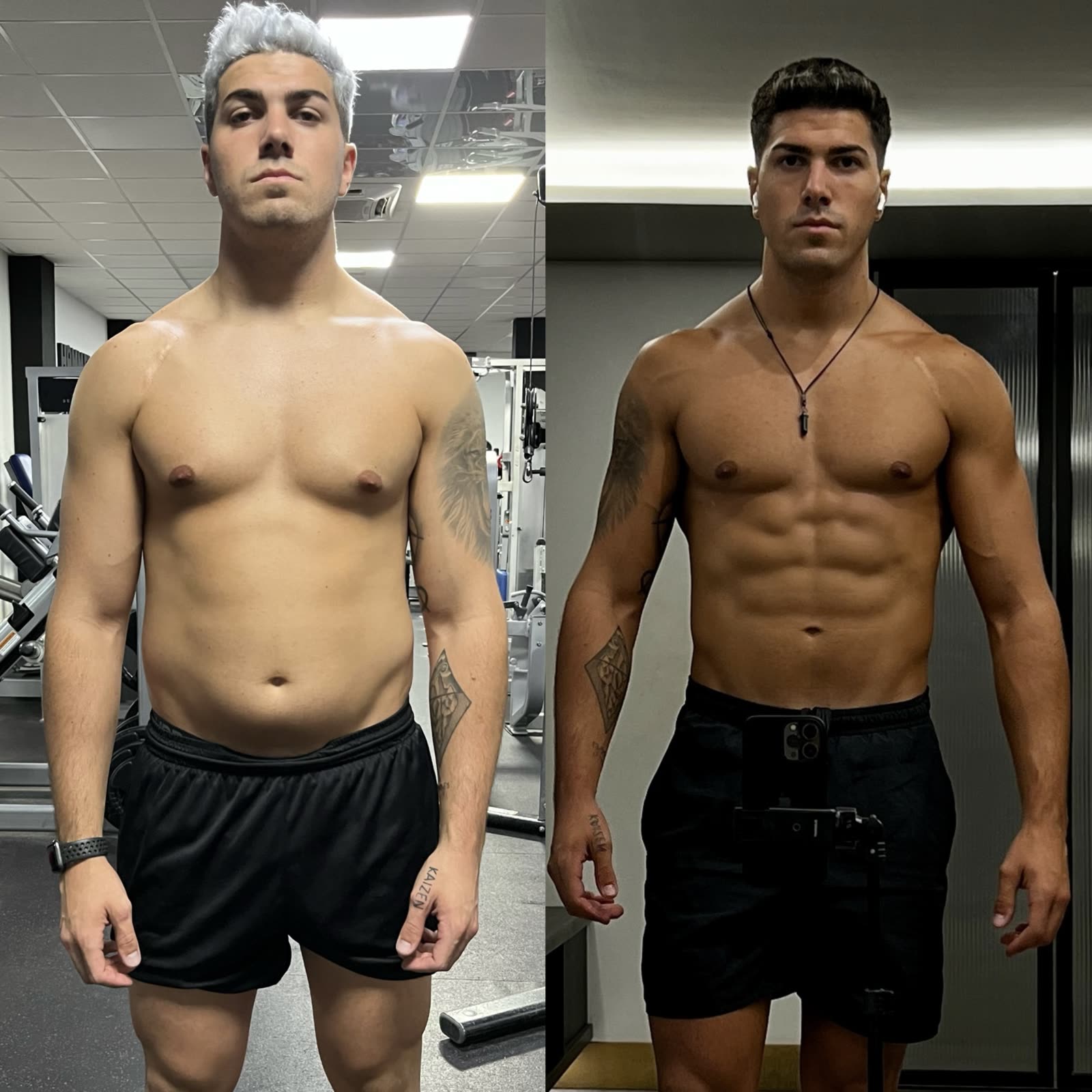 Antes y después de la transformación de Marcos